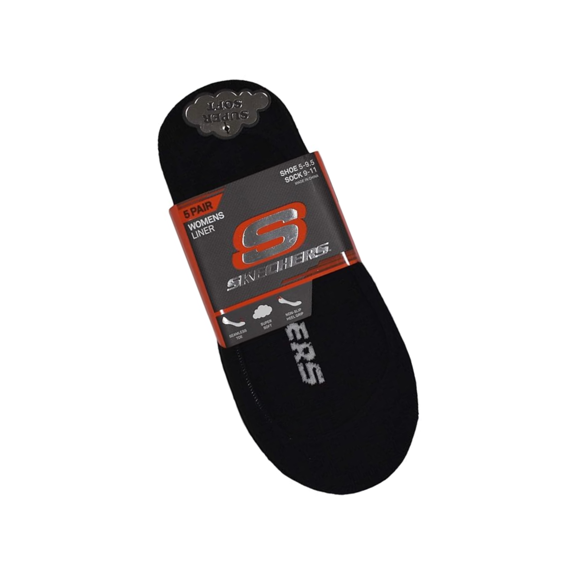Skechers “Supersoft” Invisible Socks – 5 Pack (Women) - S110703