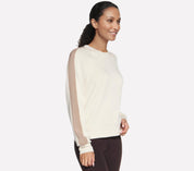 LT272 - SKECHLUXE ELEVATE BLOCKED CREWNECK