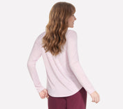 LT282 - GO DRI SWIFT STRIPE LONG SLEEVE CREW
