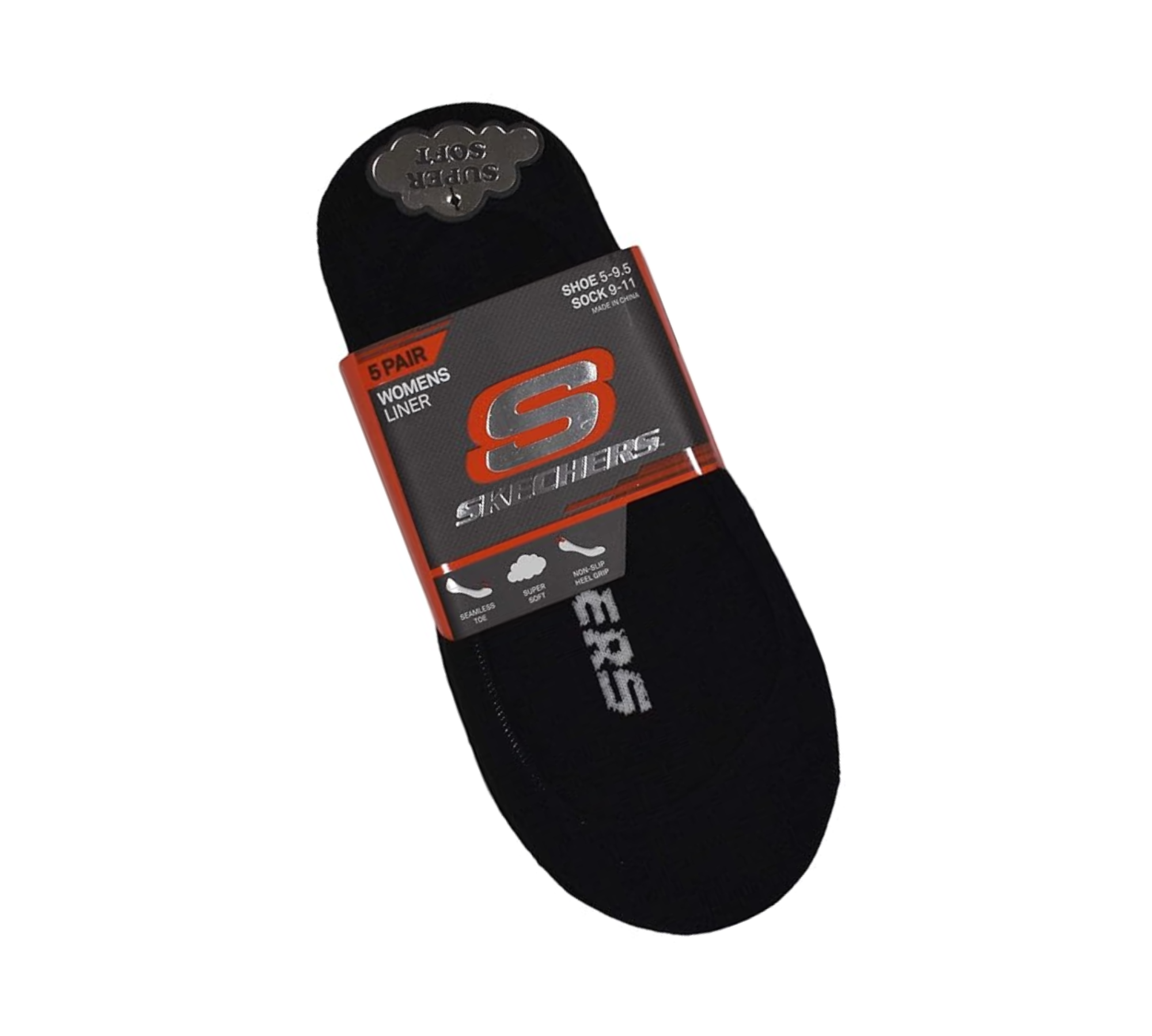 Chaussettes Invisibles Skechers « Supersoft » – Paquet de 5 (Femmes) - S110703