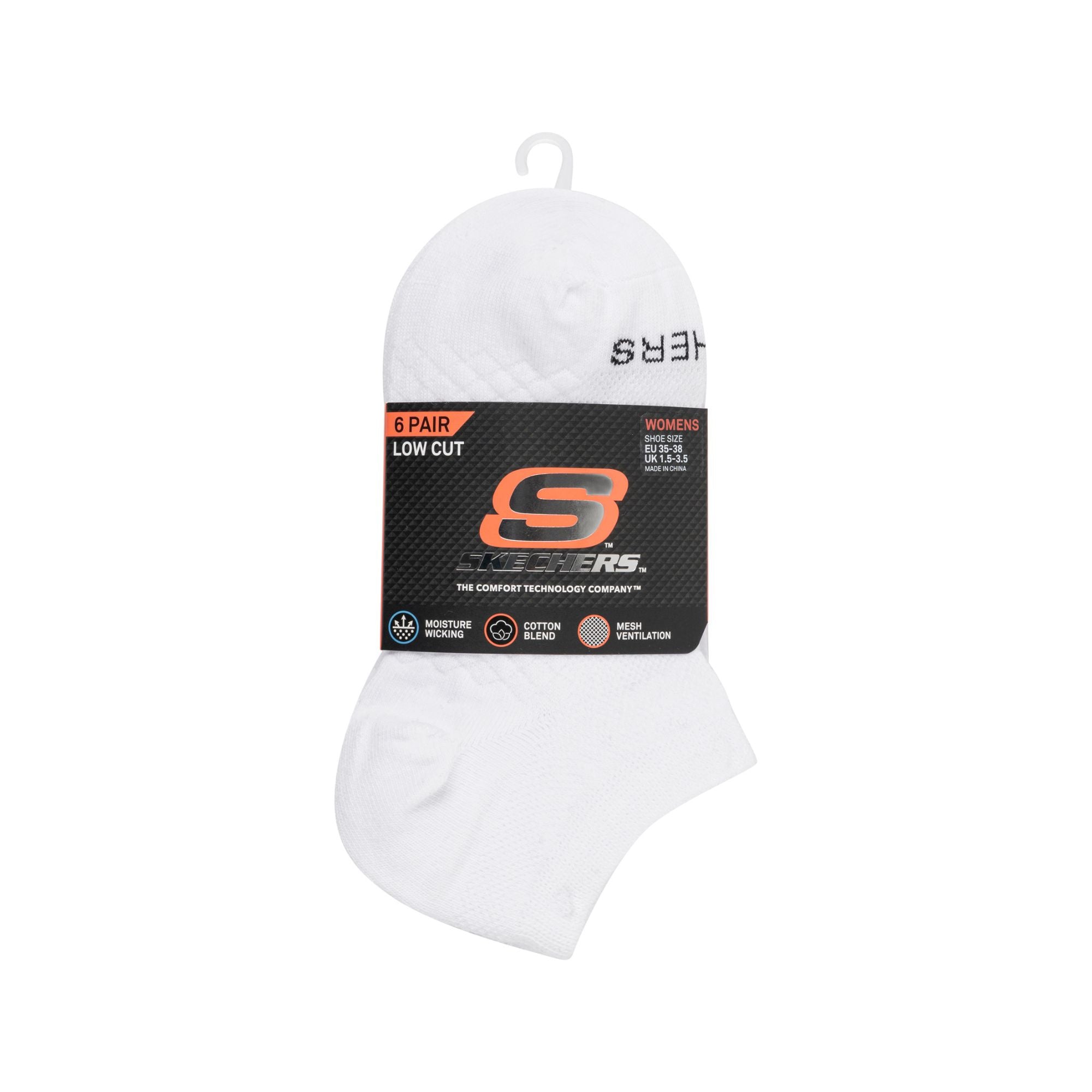 Chaussettes de sport basses Skechers – Paquet de 6 (Femmes) - S601824